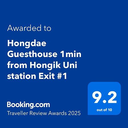 Hongdae Guesthouse 1Min From Hongik Uni Station Exit #1 โซล ภายนอก รูปภาพ