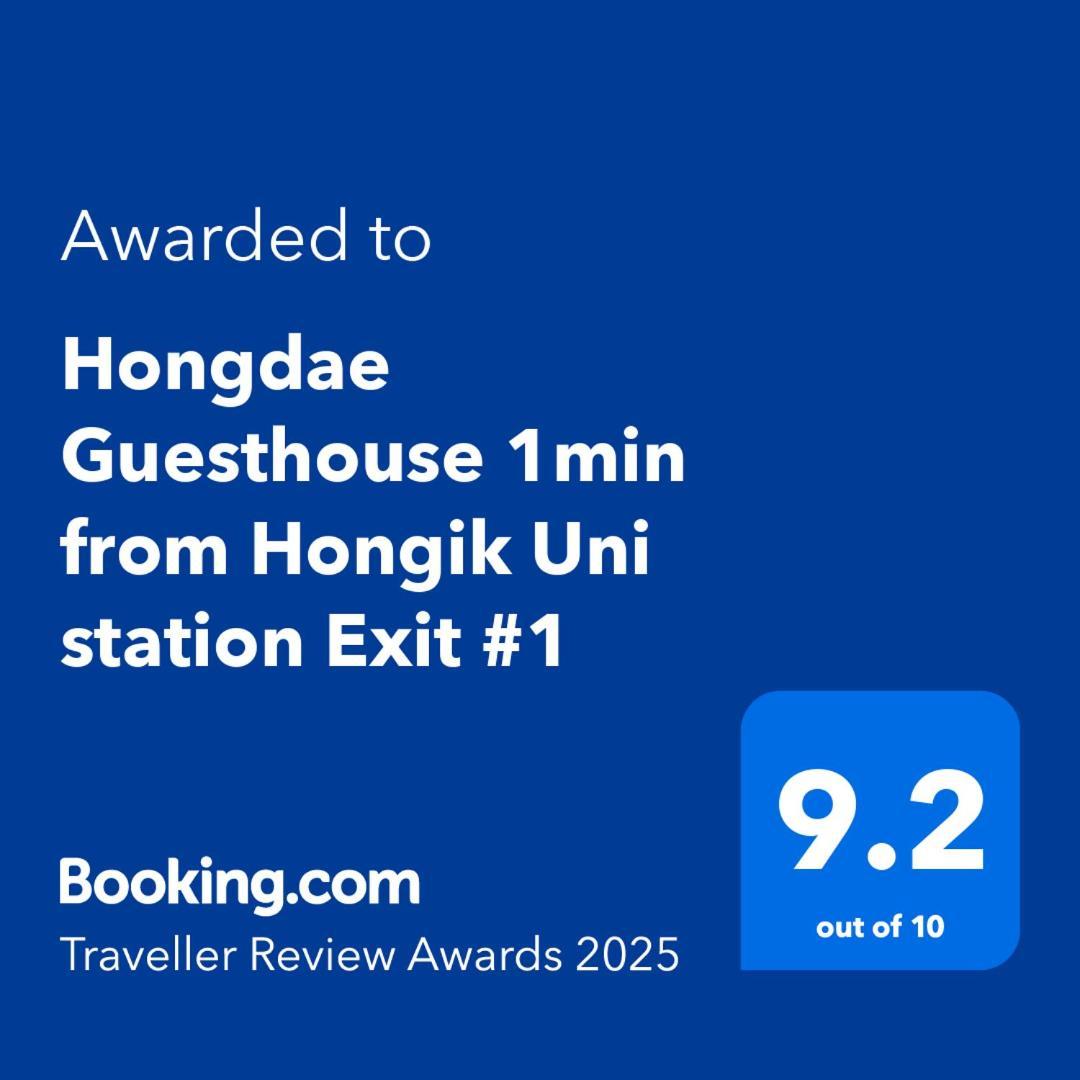 Hongdae Guesthouse 1Min From Hongik Uni Station Exit #1 โซล ภายนอก รูปภาพ